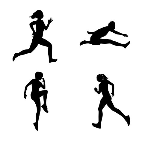 Men Silhouettes Athletes Poses Bodybuilders Vector St - vrogue.co