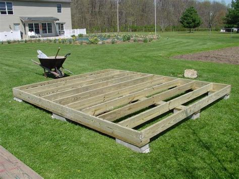 How to build a shed without concrete foundation - storage shed floor