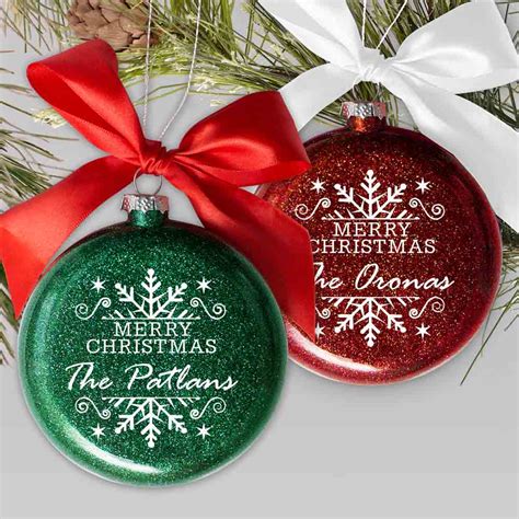 Personalized Glass Christmas Ornaments Canada | The Cake Boutique