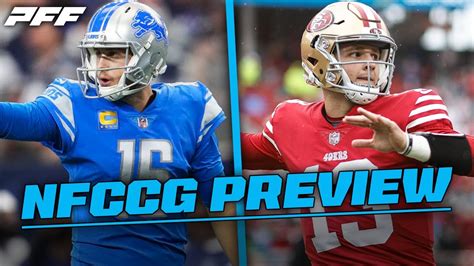 Lions vs. 49ers NFC Conference Championship Game Preview | PFF - YouTube