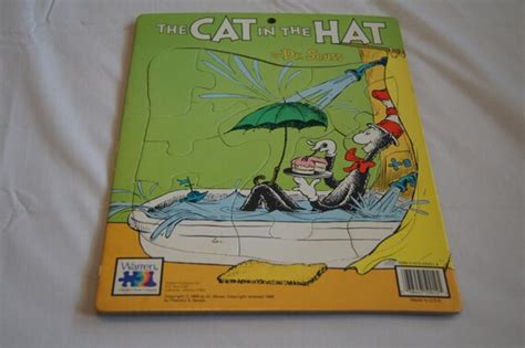 Vintage 1986 Cat in the Hat Puzzle Random House Co 12