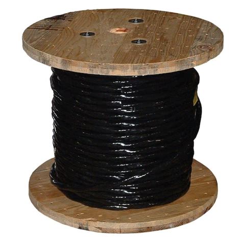 Southwire 500 ft. 6 Black Stranded AL USE-2 Cable 27279905 - The Home Depot