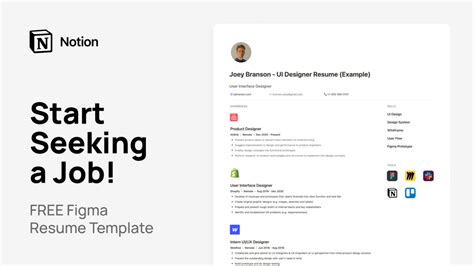FREE Notion Resume Template
