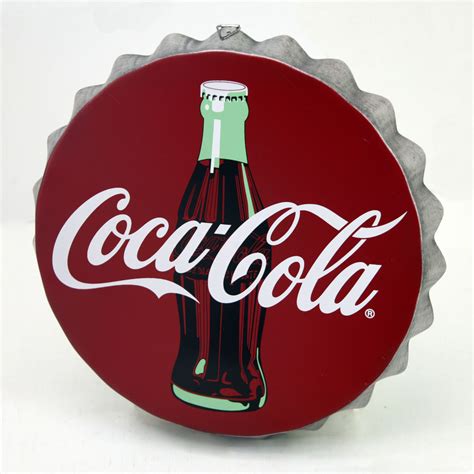 Coca-Cola 14 in. Bottle Cap Wall Decoration - Seasonal - Summer - Decorations