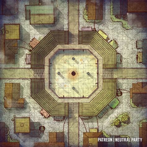 City Fighting Pit : battlemaps | Dungeon maps, Fantasy map, Dnd world map