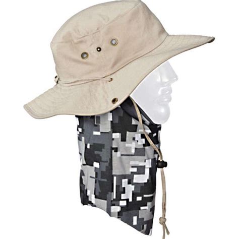 Seirus Quick Shade/Hat Safari Tan Medium/Large - Cinch Chin Strap, Outdoors | OutdoorShopping ...