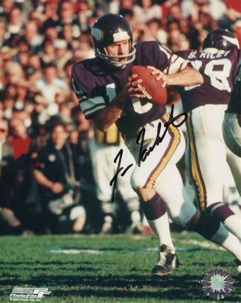 FRAN TARKENTON SIGNED AUTOGRAPH 8x10 PHOTO - MINNESOTA VIKINGS, NFL MVP ...