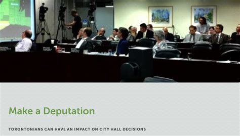 How to Make a Deputation at City Hall — Toronto Climate Action Network ...