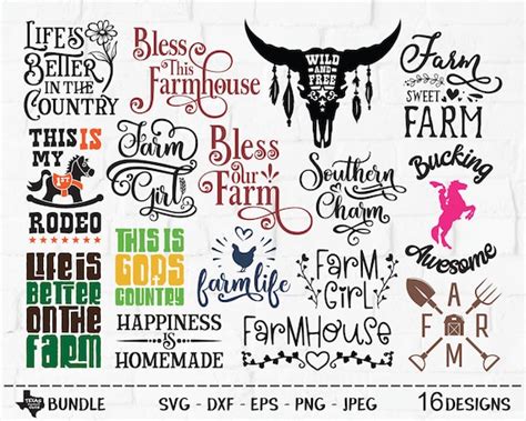 Country Bundle SVG Cut Files Country Shirt Designs | Etsy