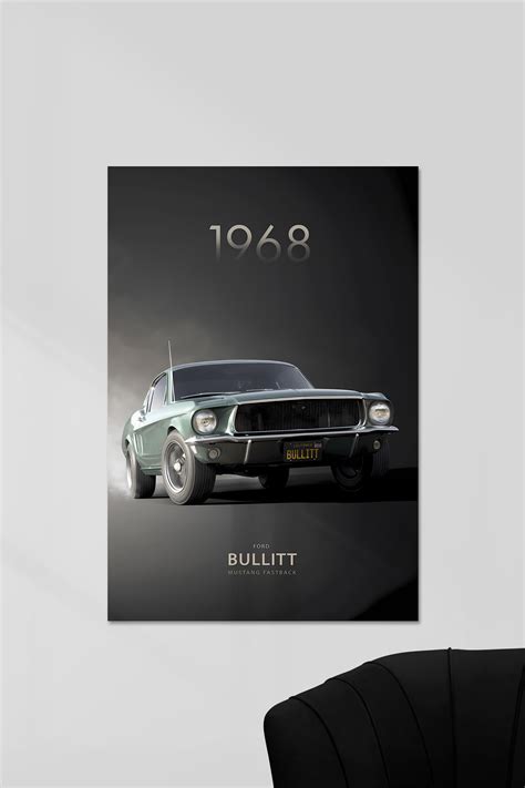 FORD BULLITT | VINTAGE CAR #1 | CAR POSTERS – Posterized