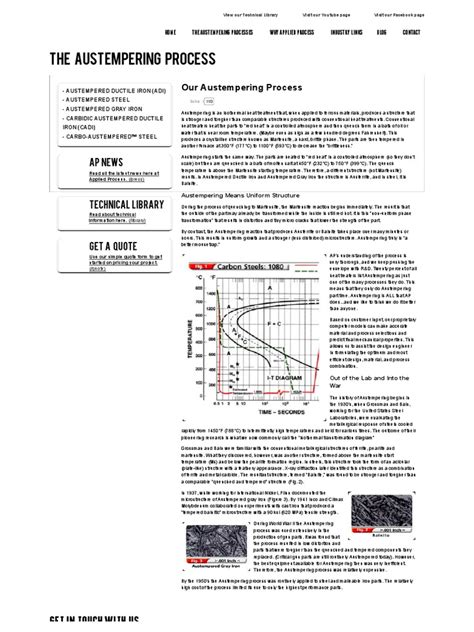 Austempering Process, Heat Treatment Process, Austempering Technology ...