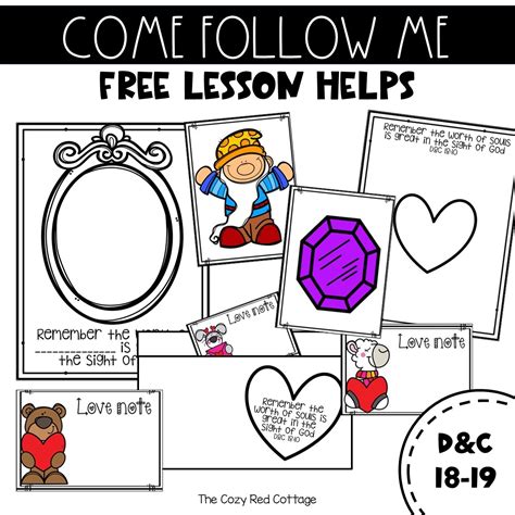 The Cozy Red Cottage: Free Come Follow Me Lesson Helps: Doctrine and Covenants 18-19