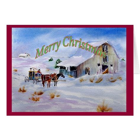 Western Christmas Card | Zazzle