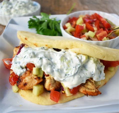 Greek Chicken Gyros with Tzatziki Sauce – Modern Honey