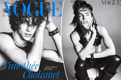 Timothée Chalamet is British Vogue's first solo male cover star