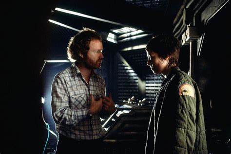 Director Ridley Scott with Veronica Cartwright behind the scenes on # ...