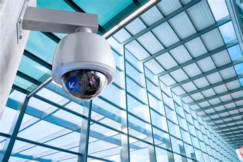 Security Camera, CCTV On Business Office Building Stock Photo - Image ...