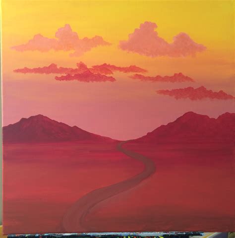 Desert Sky Painting at PaintingValley.com | Explore collection of ...