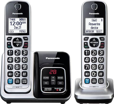 Amazon.com: Panasonic Expandable Cordless Phone System, Bluetooth ...