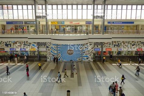 Joburg Park Station Stock Photo - Download Image Now - Above, Architecture, Crowd of People - iStock