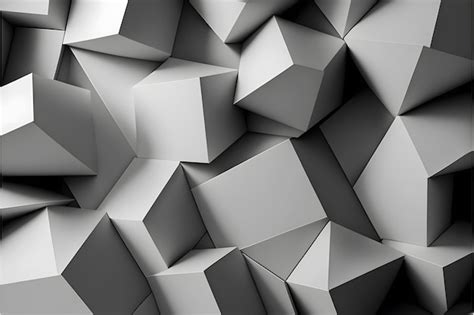 Premium Photo | Grey geometrical shapes background