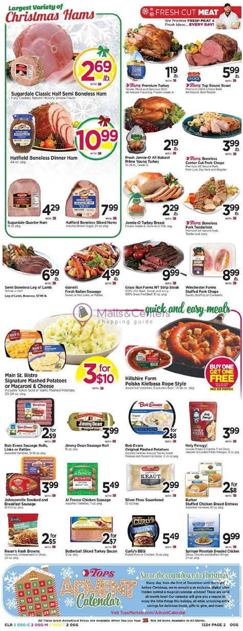 Tops Markets Weekly ad valid from 12/18/2022 to 12/24/2022 - MallsCenters