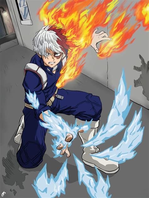 Todoroki Shoto fire and ice | My Hero Academia Amino