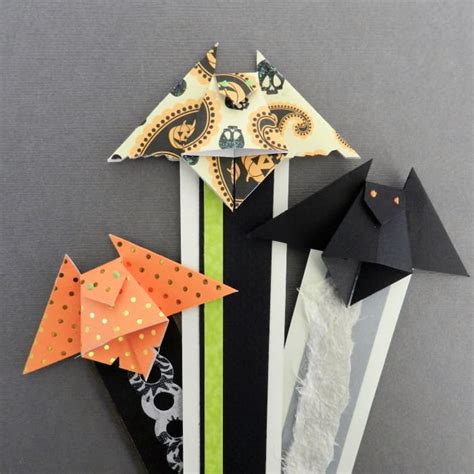 How to Make an Origami Bat Bookmark for Halloween - Holidappy