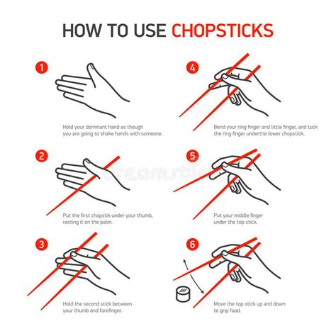 Photo about How to use chopsticks guidance. Illustration | Easy korean words, Korean words ...