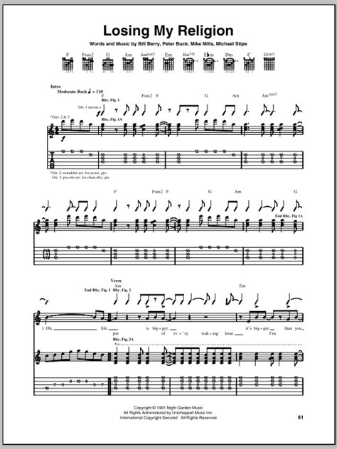 Losing My Religion by R.E.M. - Guitar Tab - Guitar Instructor