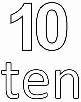Cartoon Number 10 Coloring Page  Free Printable Pages For Kids sketch template