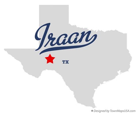 Map of Iraan, TX, Texas