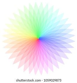 Rainbow Color Wheel Colorful Illustration Guide Stock Vector (Royalty Free) 1059029873 ...