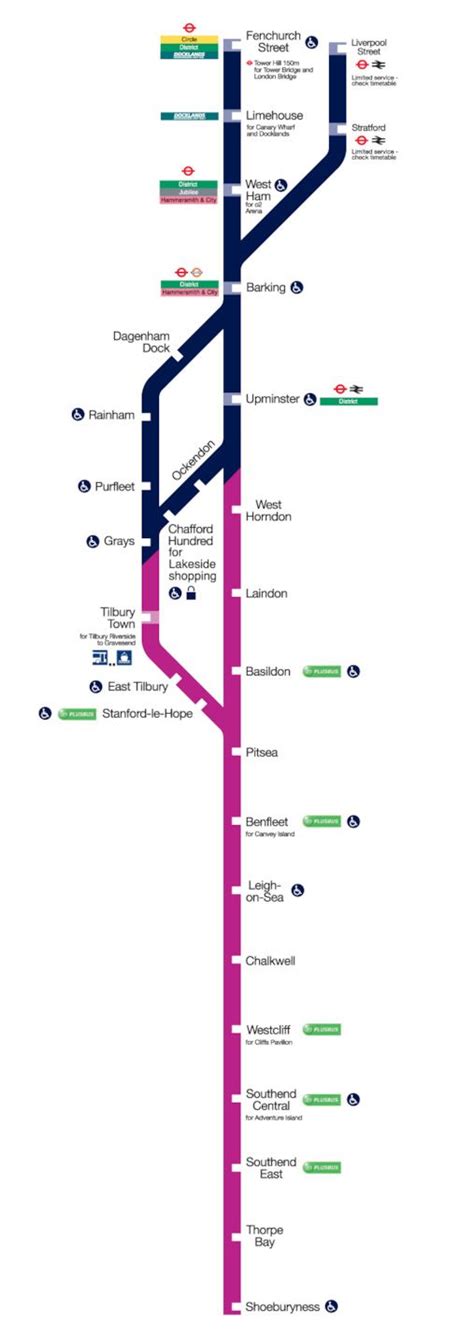 c2c route map | Route map, Map, Basildon