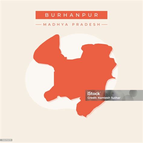 Vector Illustration Vector Of Burhanpur City Map India City Stock Illustration - Download Image ...