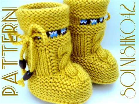 Knitting PATTERN Baby Uggs INSTRUCTION Pattern Baby | Etsy