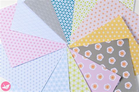 Japanese Origami Paper Printable Pack - Paper Kawaii Shop