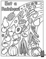 Healthy Eating Coloring Page sketch template