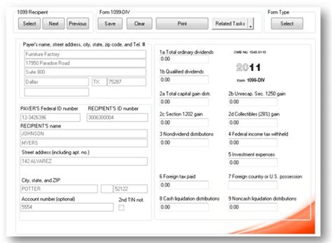 1099-DIV Software: 2019 Form 1099DIV Software, Filing 1099-DIV Electronically and Printing 1099-DIV