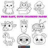 Easy Coloring Pages With Color Guide Unleash Your Inner Artist sketch template