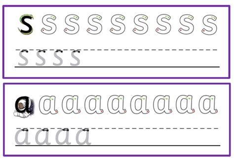 Little Wandle letter formation sheets | Teaching Resources
