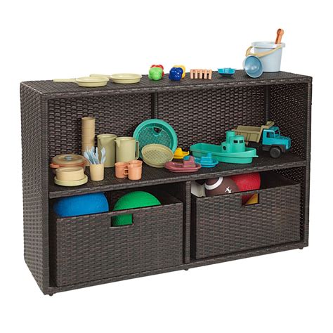 Excellerations® Wicker Shelf with Two Large Baskets