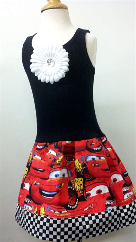 Cars Lightning Mcqueen dress Available 3mo through by RNBDesignz, $22.95 | Mcqueen dress, Carly ...