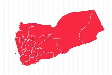 States Map of Yemen With Detailed Borders 25845153 Vector Art at Vecteezy