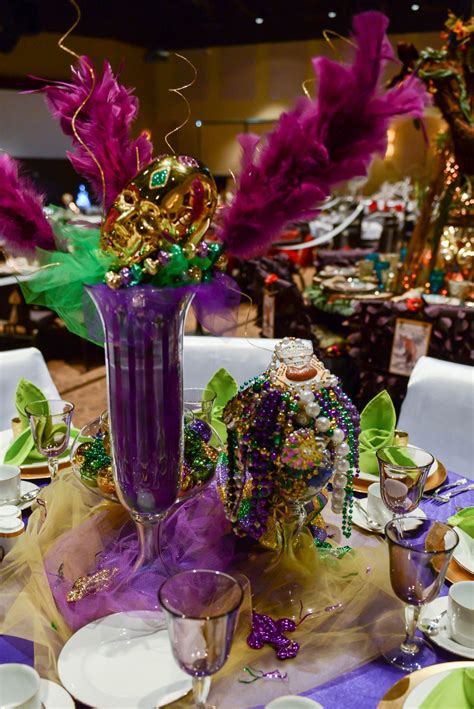 Table 404 Mardi Gras | Table decorations, Table, Decor