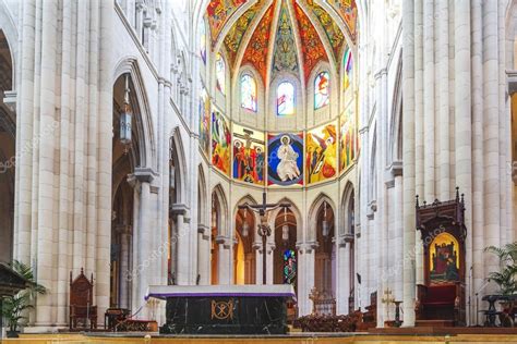 Interior of the Cathedral Almudena in Madrid. Spain. – Stock Editorial Photo © Svetlana195 ...