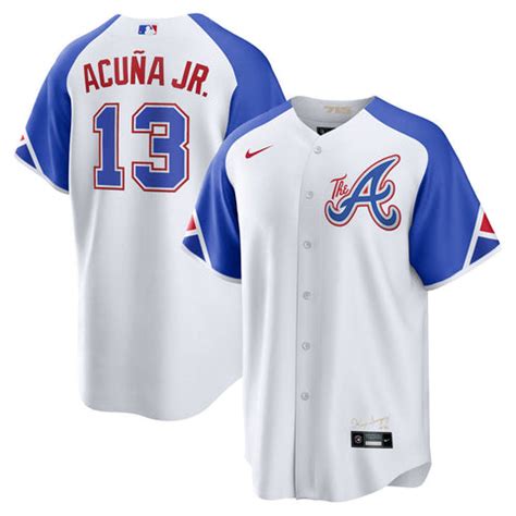 Men's Atlanta Braves Ronald Acuña Jr. 2023 City Connect Replica Jersey ...