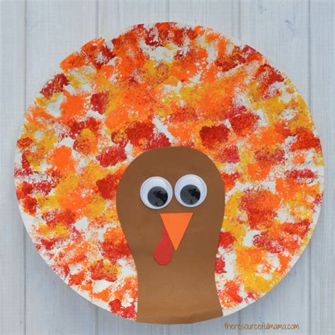 Sponge Painted Thanksgiving Turkey Craft | Turkey crafts preschool, Easy thanksgiving crafts ...