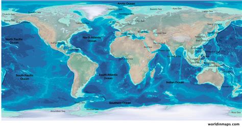 United States Map And Oceans - Map