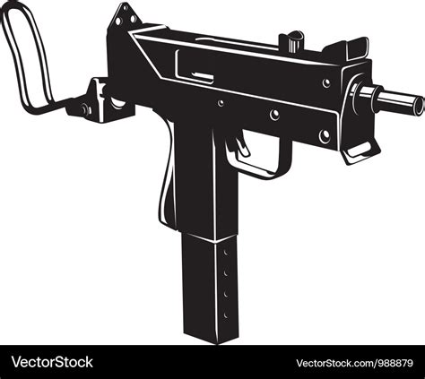 Machine gun Royalty Free Vector Image - VectorStock